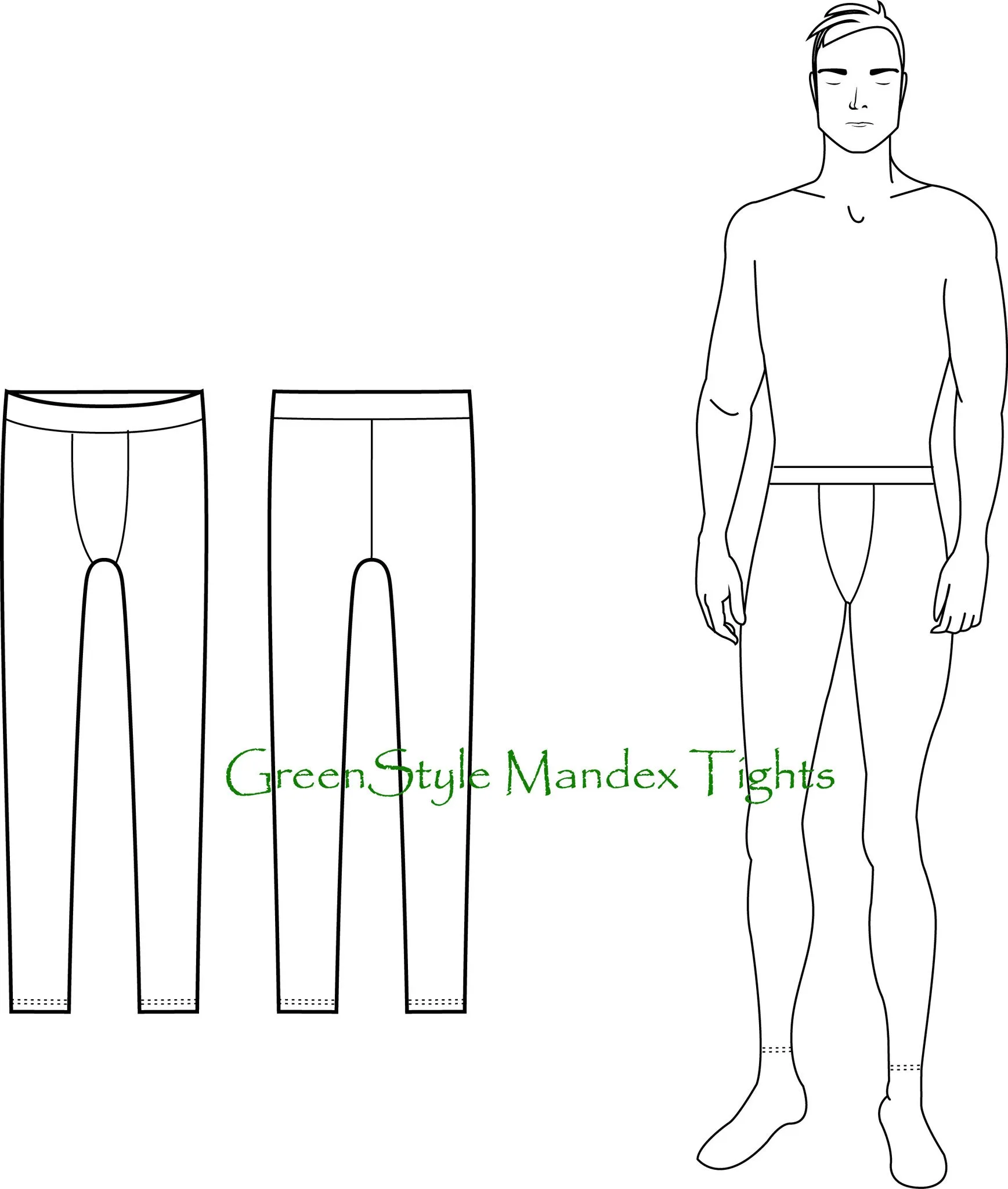 Mandex PDF Sewing Pattern-  Sizes S-XXXL