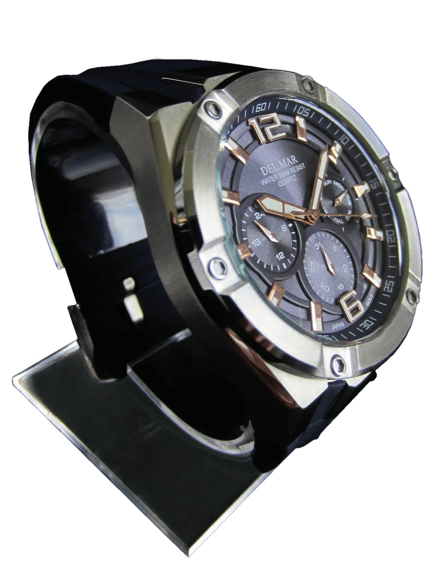 Men's Black Dial Multi-function Watch - #50393