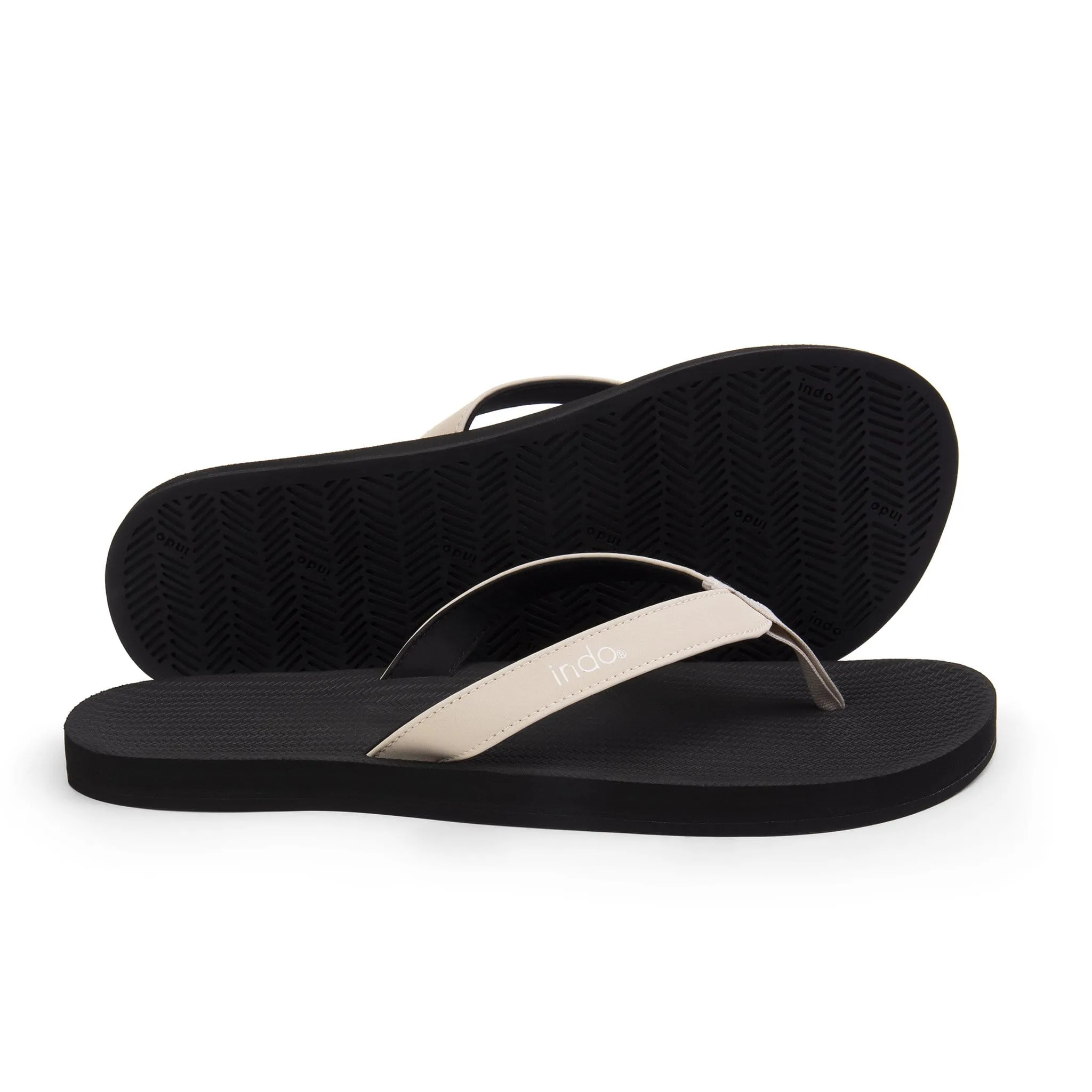 Men’s Flip Flops - Black/Sea Salt