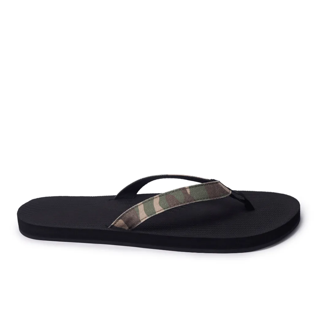 Men’s Flip Flops Camo - Black/Camo Regular