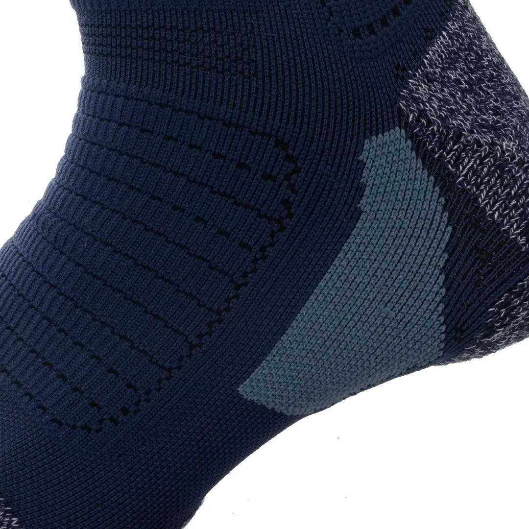 Men's Long Way Hiking Dark Blue knee high socks 2-packs