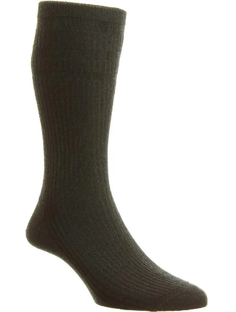 Mens Wide Fit HJ Hall Wool Socks