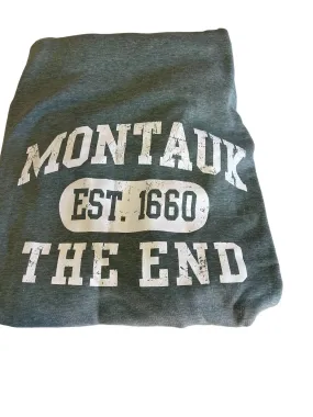 Montauk Surf and Sports Montauk The End Est 1660 Fleece Blanket