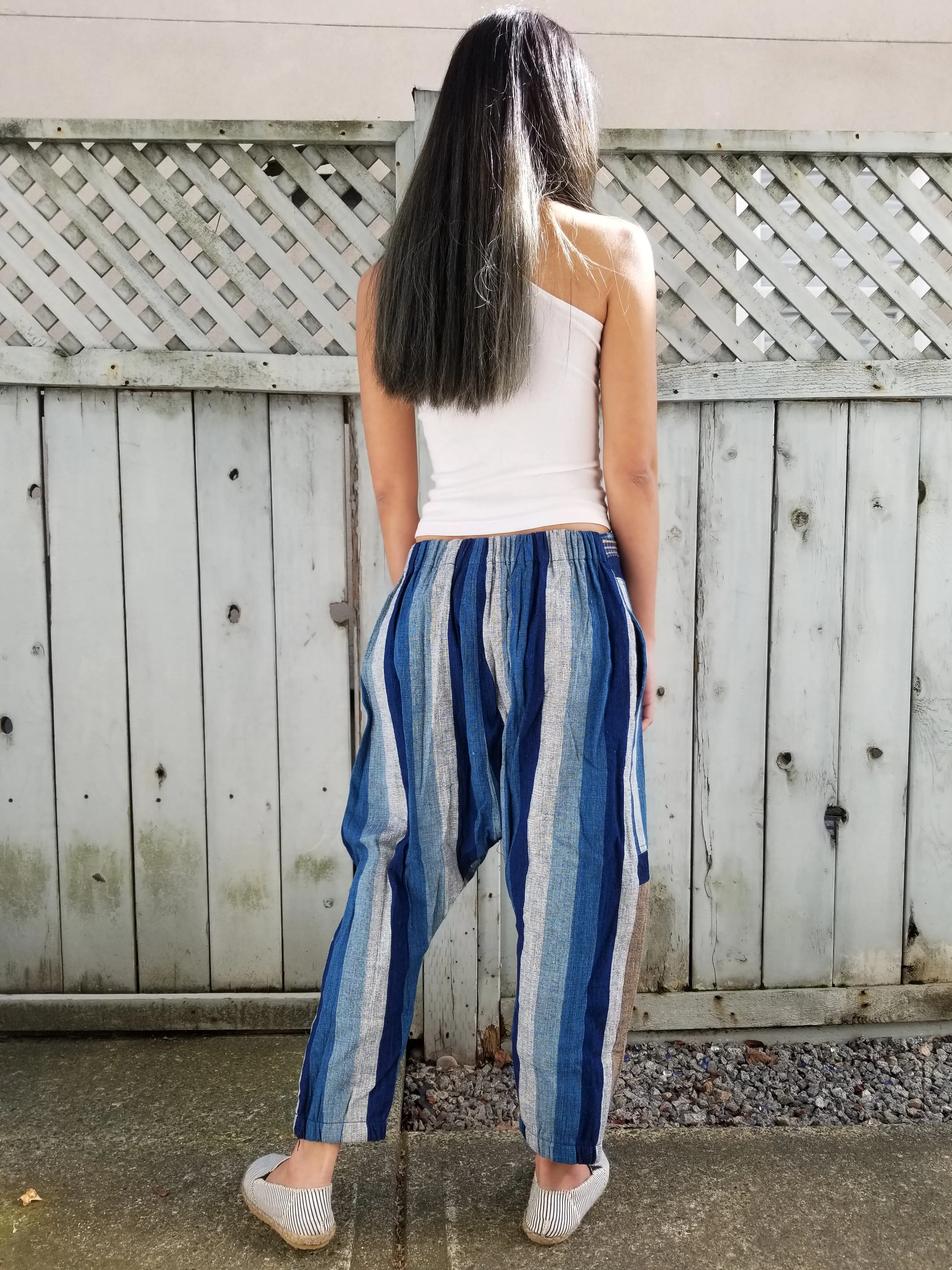 Natural Dyed Indigo Cotton Pants