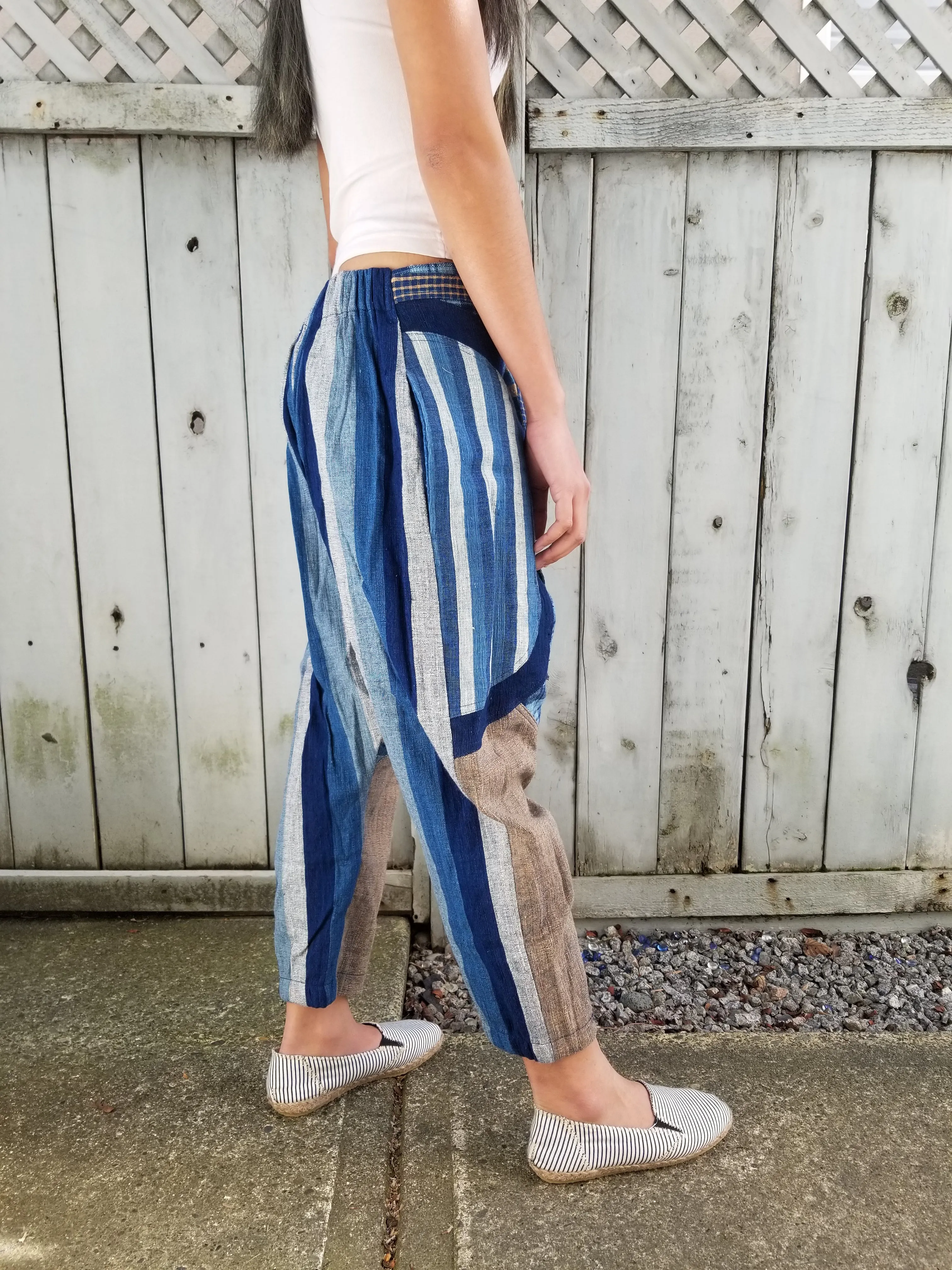 Natural Dyed Indigo Cotton Pants