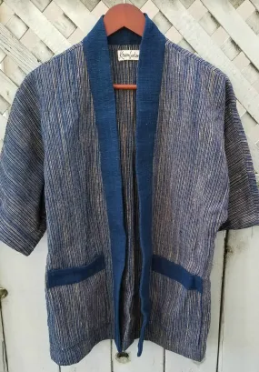 Natural Dyed Indigo Kimono Noragi Hanten