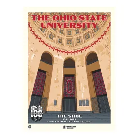 Ohio State Buckeyes 18" x 24" Ohio Stadium 100th Celebration Serigraph Print