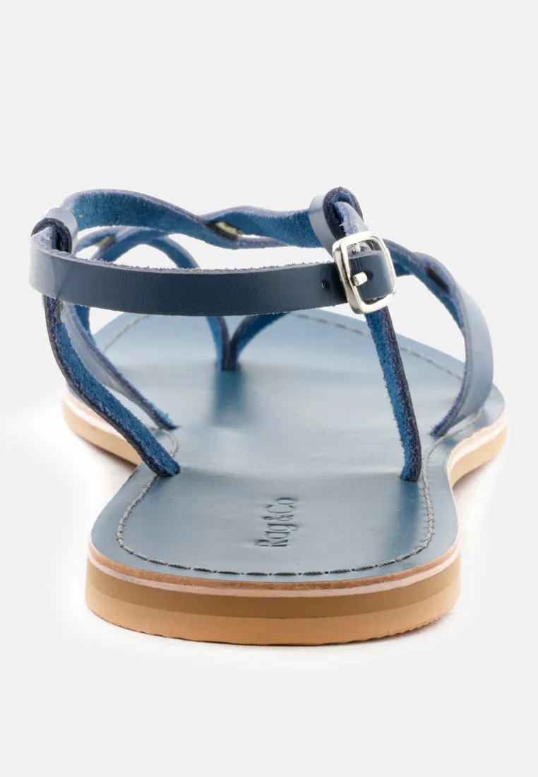 Rita Strappy Flat Leather Sandals By Ruw