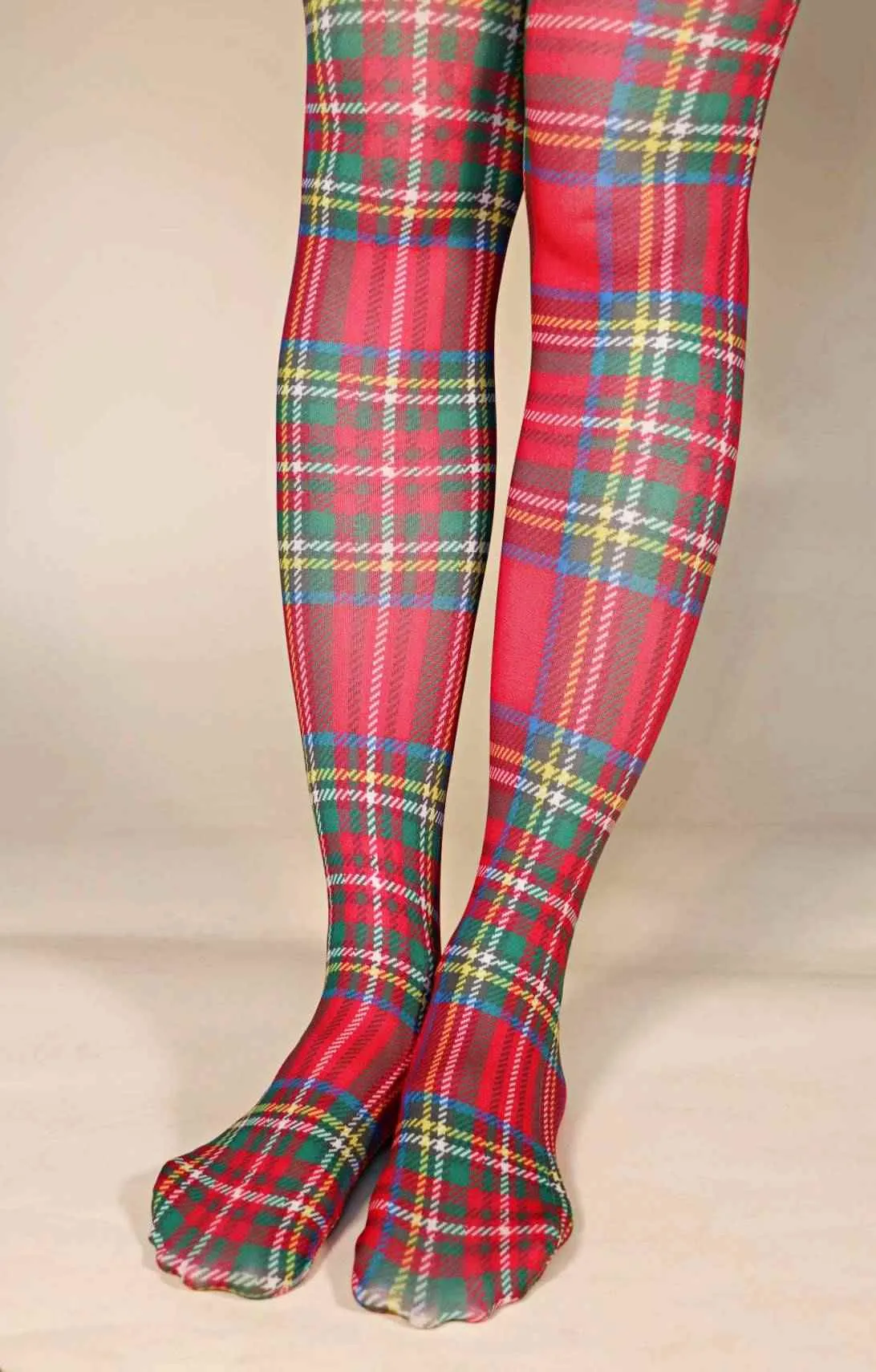 Royal Stewart Tartan Plaid Printed Art Tights