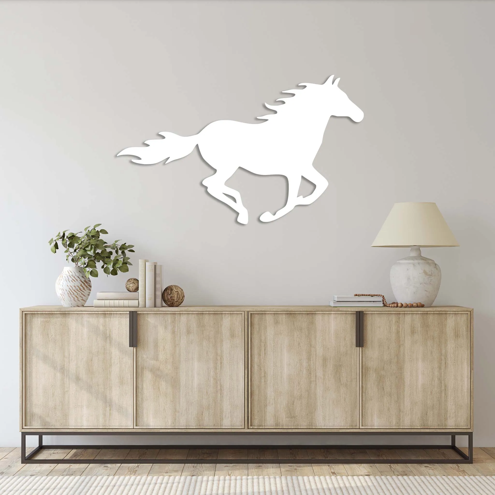 Running Horse - Metal Wall Art