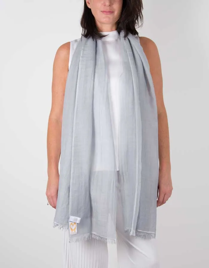 Silver Grey Wedding Shawl