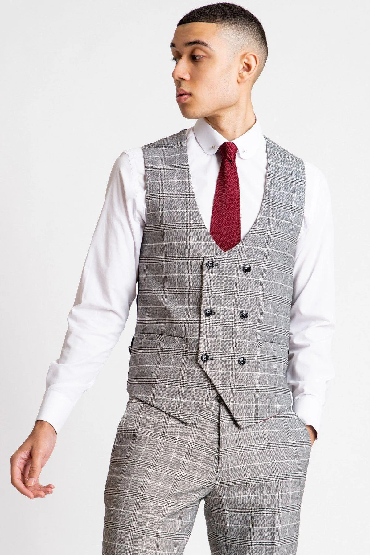 The Sheffield Utd Collection - Wes Foderingham in Ross Grey Check Suit