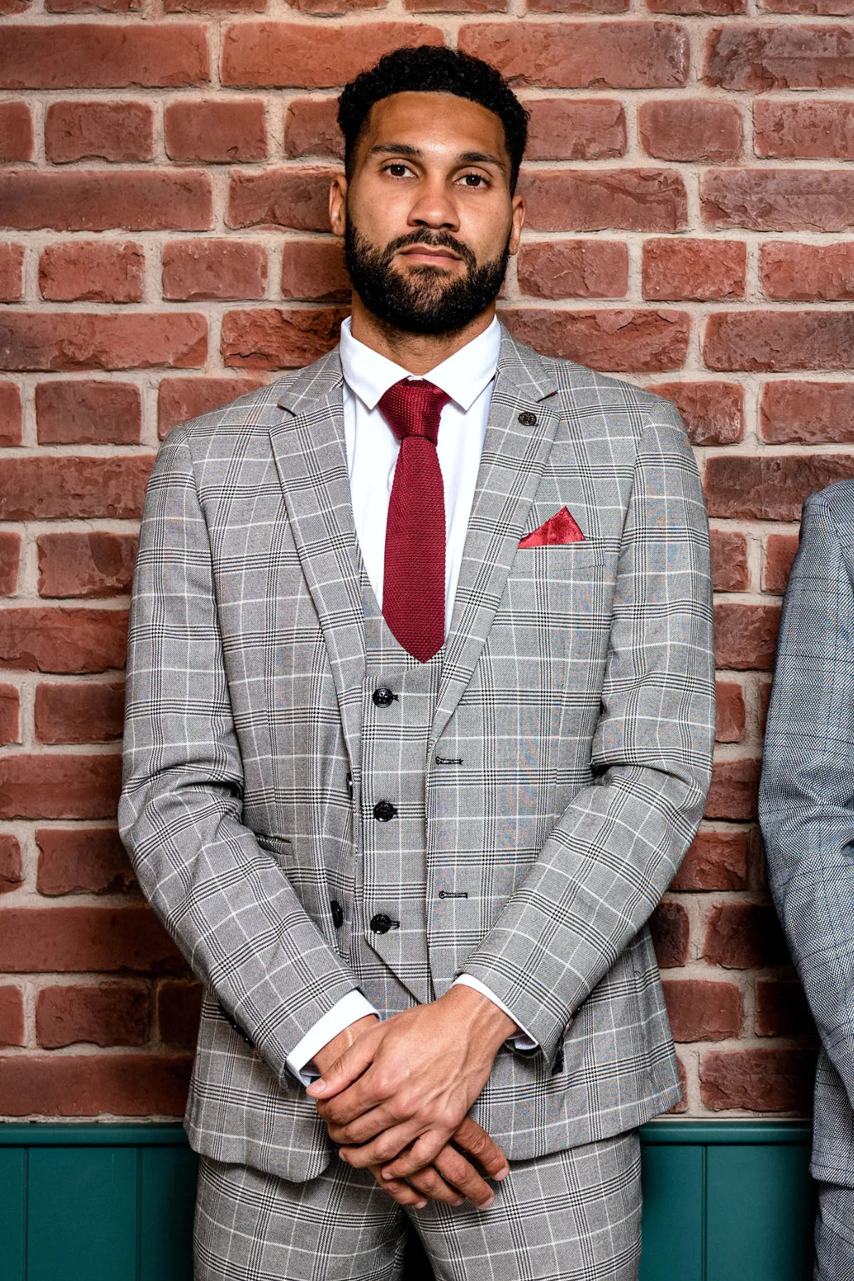 The Sheffield Utd Collection - Wes Foderingham in Ross Grey Check Suit