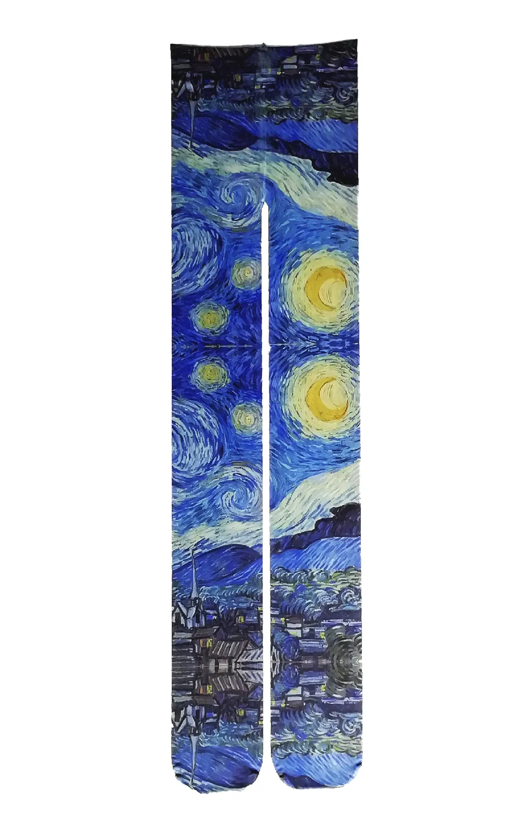 The Starry Night By Van Gogh Printed Art Tights