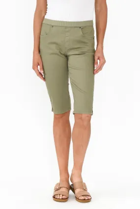 Tora Khaki Stretch Shorts