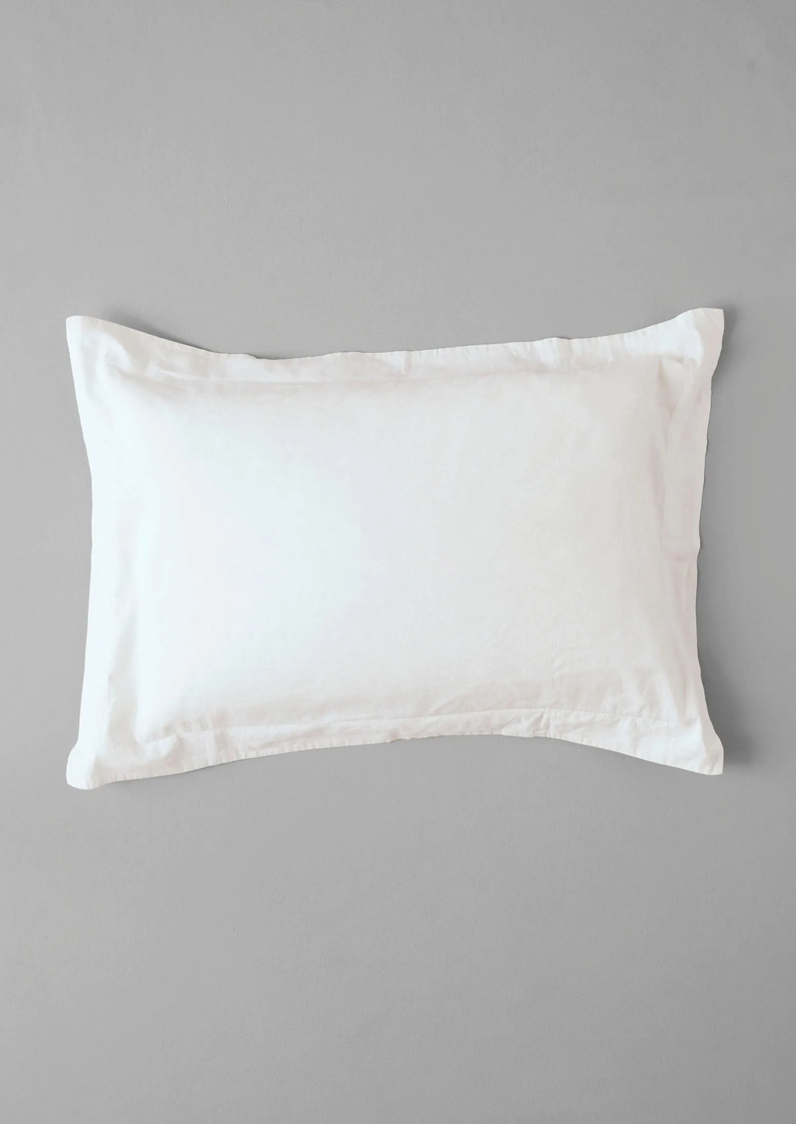 Washed Linen Cotton Oxford Pillowcase Set | Ecru