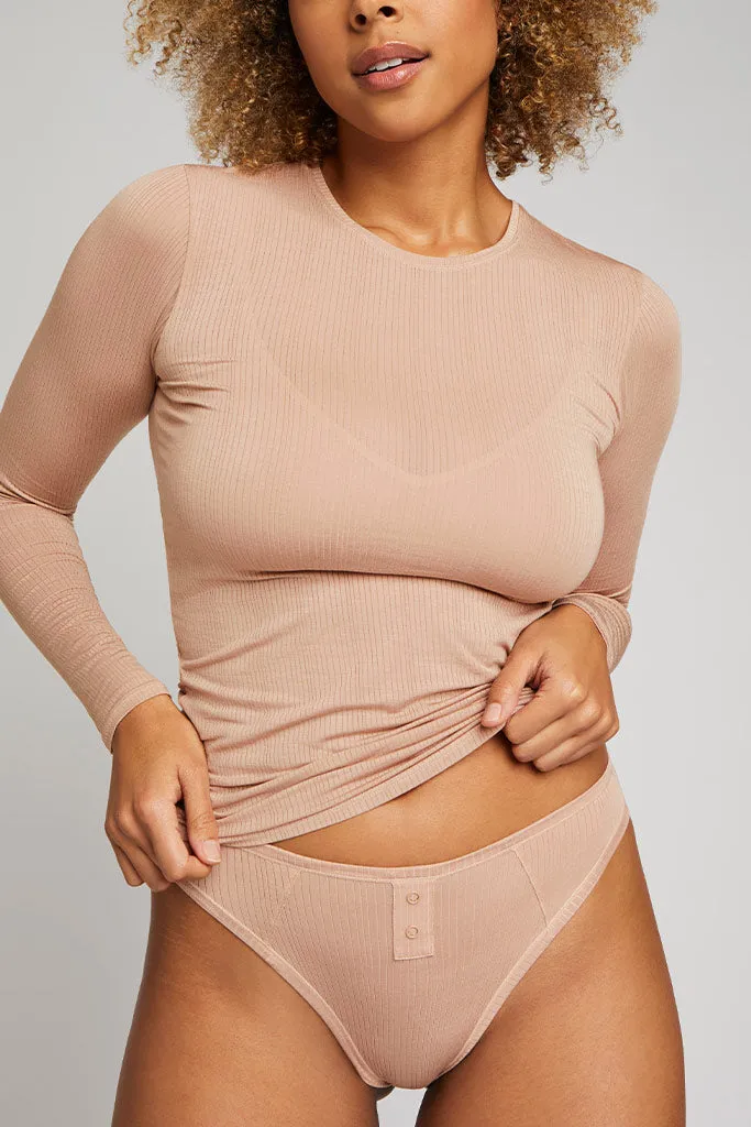 Whipped Long Sleeve in Buff