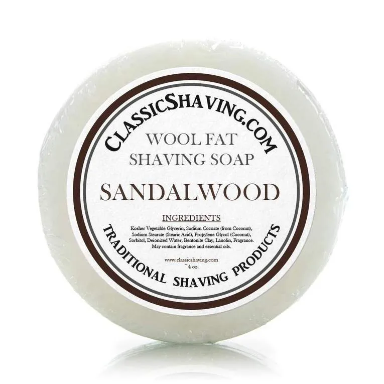 Wool Fat Shave Soap 6 Pack